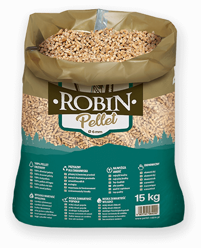 worek pelletu opałowego Robin do kupienia w Lubniewicach lub sklepie internetowym